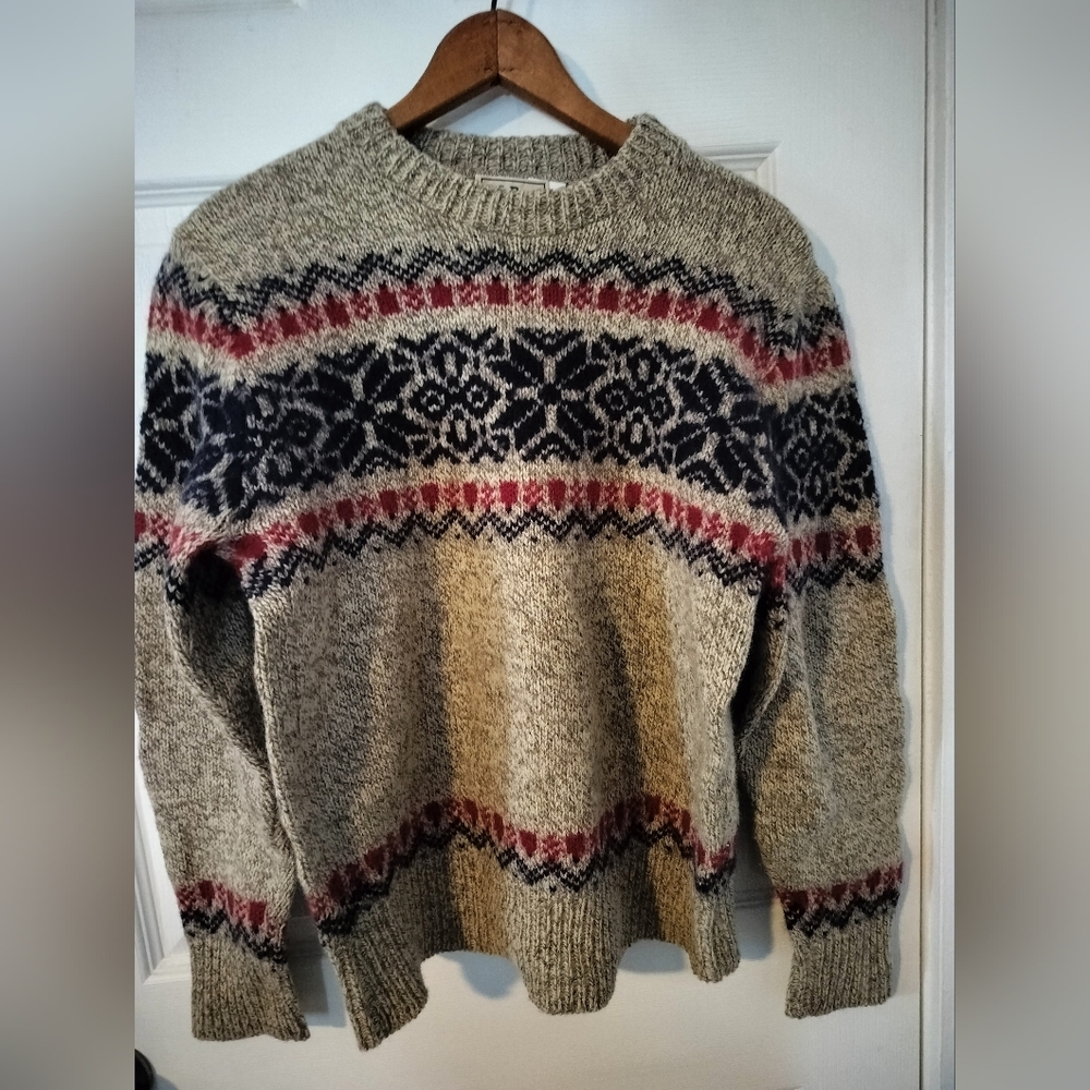 Vintage 80"s LL Bean Men's Wool Sweater Sz M